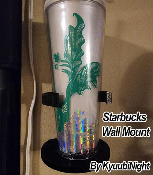 Starbucks Tumbler Wall mounted display 3d model