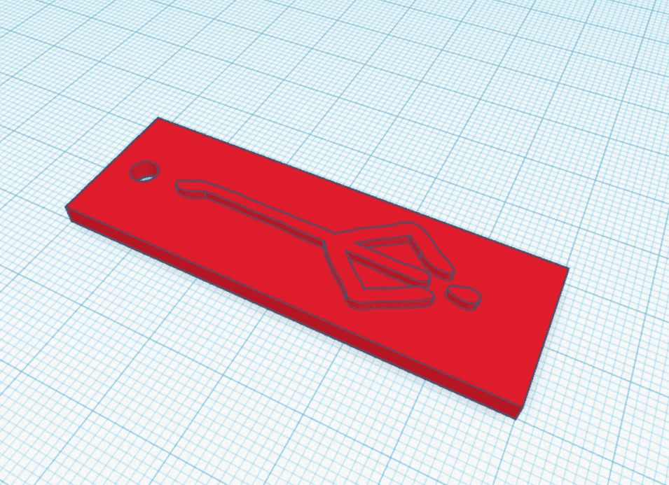 Bloodborne Hunters Mark Keyring 3d model