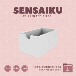Miniature Replica TORNVIKEN Box for Miniature Dollhouse - IKEA - 3D Print Instant Download 3d model