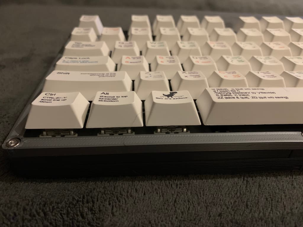 Prototype: 3D Printed HOT SWAP Mechanical keyboard. 3d model