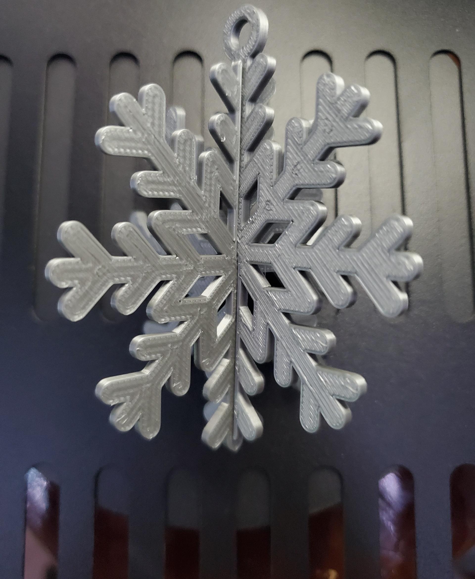 Ice Crystal Christmas Ornament #2 3d model