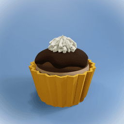 Cupcake Clicker -Glaze Fluff 3d model