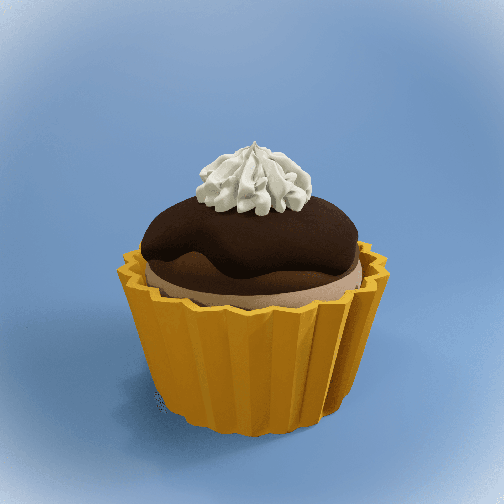 Cupcake Clicker -Glaze Fluff 3d model