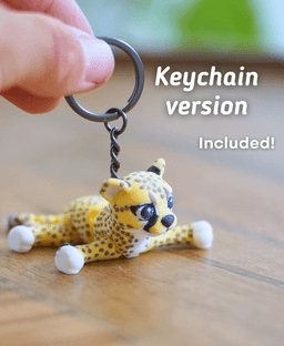 Chasing Cheetah - Articulated Fidget Cheetah - Ludo Flexy 3d model