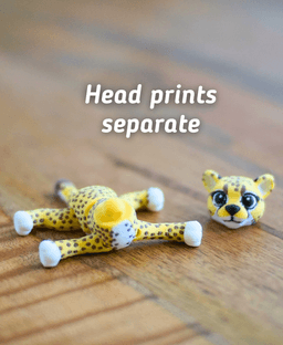 Chasing Cheetah - Articulated Fidget Cheetah - Ludo Flexy 3d model