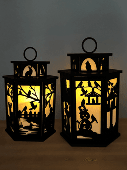 Cardinal Lantern Christmas Cardinal Lamp Tea Light Holder Candle Holder Home Decor 3d model