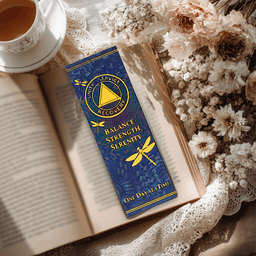 AA Recovery Bookmark - Alcoholics Anonymous 3d model