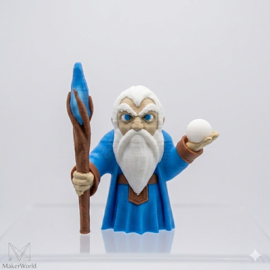 Chibi Wizard 3d model
