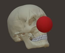 Clown Skull (Rictus) (Pre Supported) 3d model