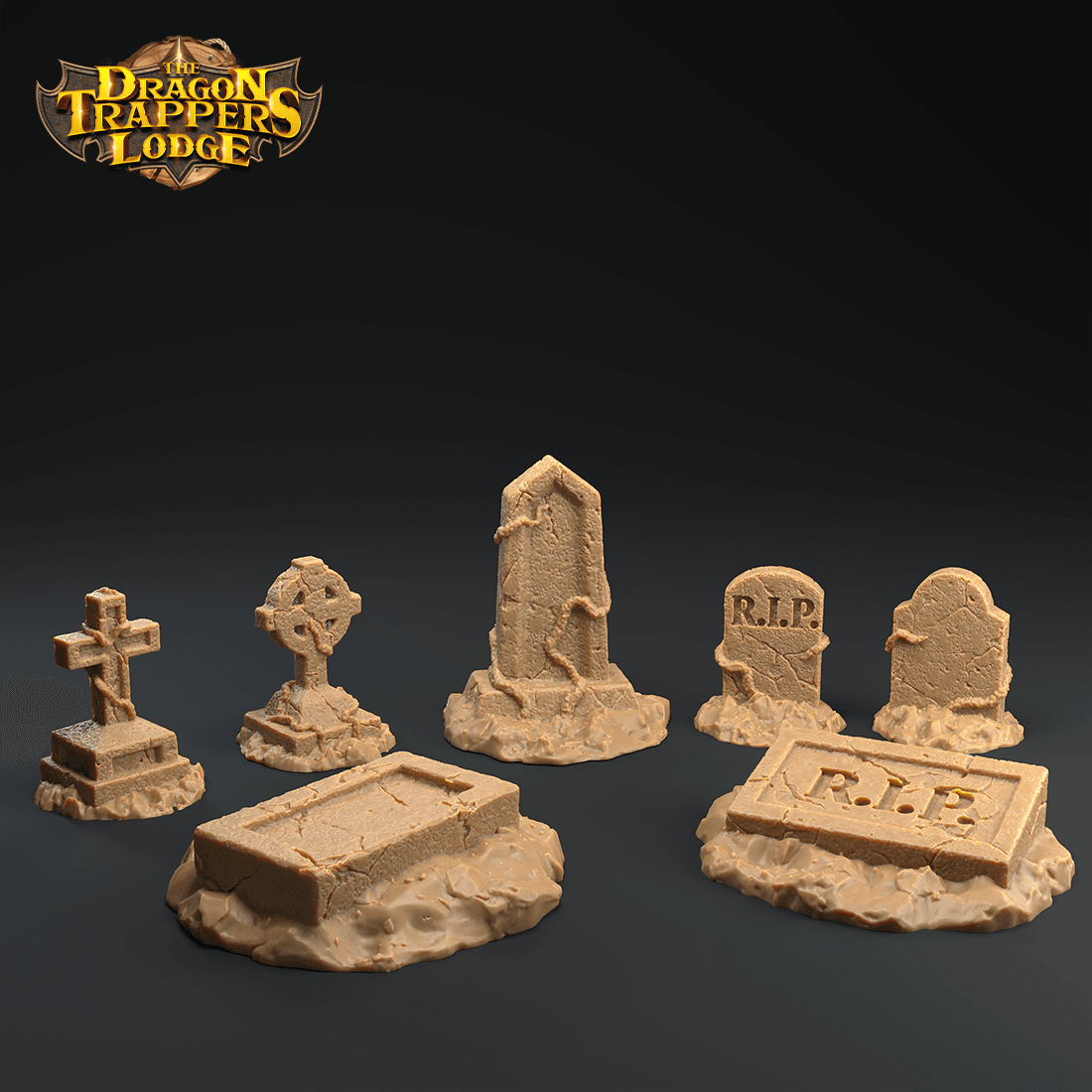 Tombstones 3d model