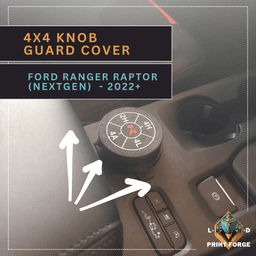 NextGen Ford Ranger Raptor Drive Mode Selector Cover (2023+) | 3D Printable Interior Trim | 3d model