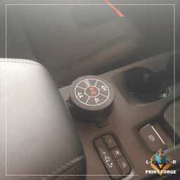 NextGen Ford Ranger Raptor Drive Mode Selector Cover (2023+) | 3D Printable Interior Trim | 3d model