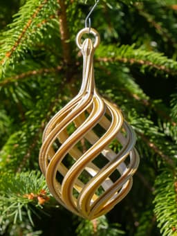 Spiral Christmas Bulb 2024 3d model