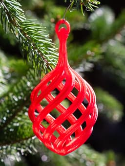 Spiral Christmas Bulb 2024 3d model