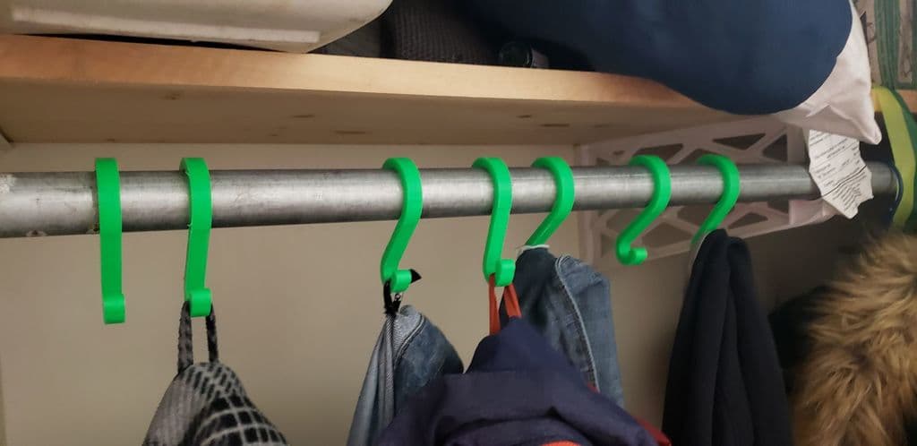 Coat hook For Pole/rod 3d model