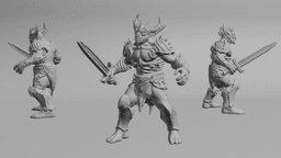 Frozen Golem (DND / TTRPG) 3d model