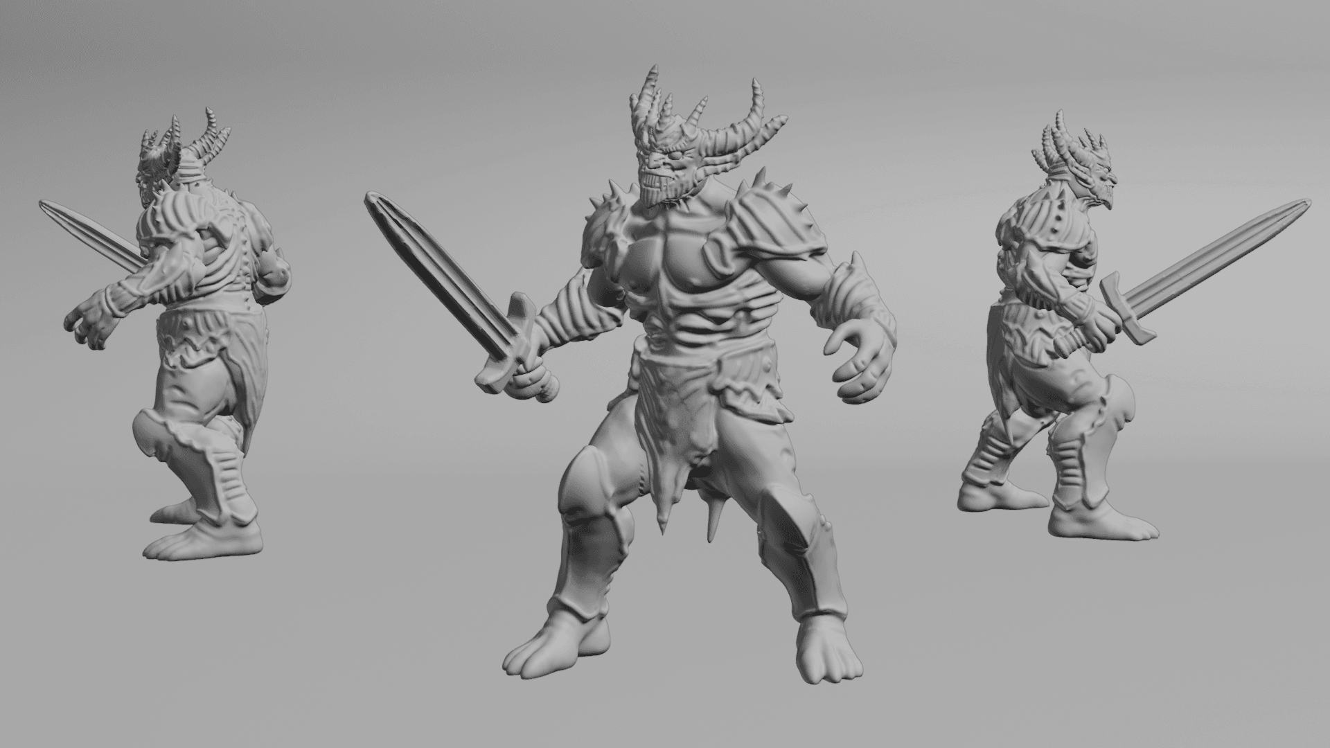 Frozen Golem (DND / TTRPG) 3d model