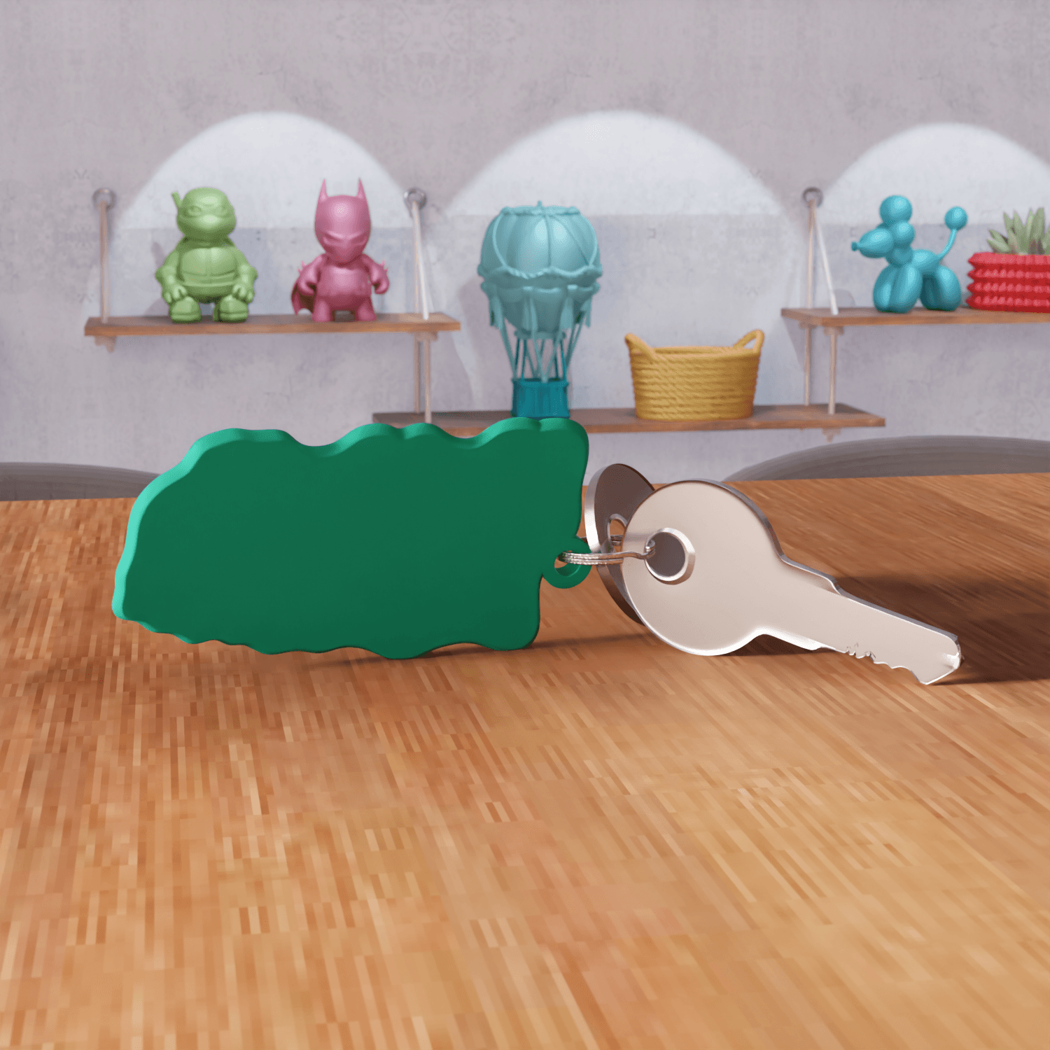 Ho Ho Ho Fun Christmas Keychain 3d model