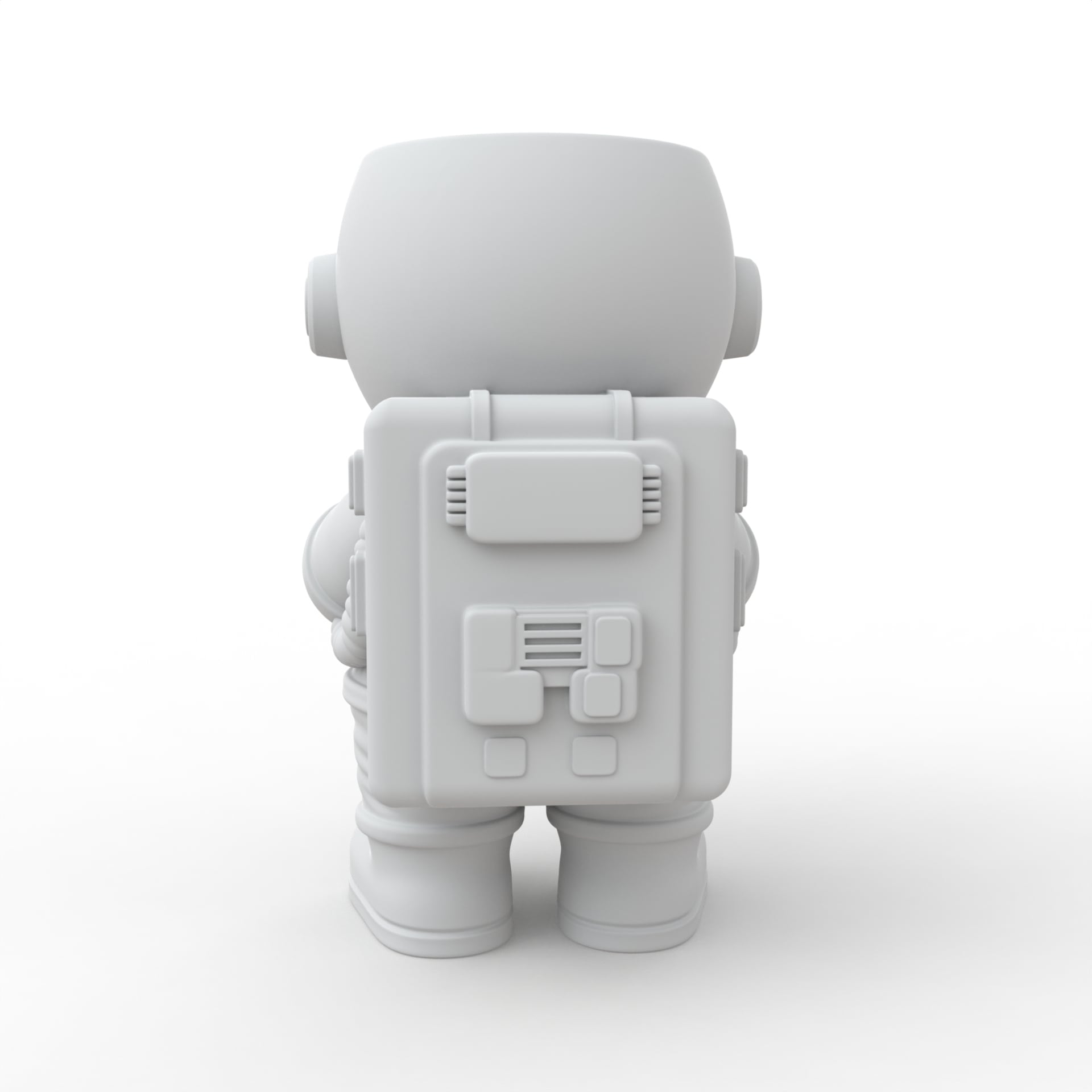 Astronaut Plant Pot 2 3d model
