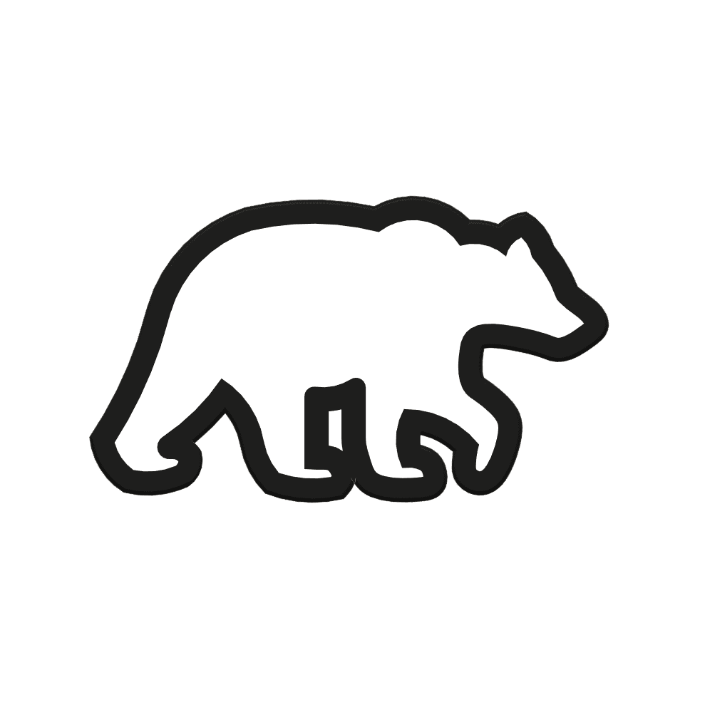 Bear Walking Cookie Cutter STL File - 4 inches 3d model