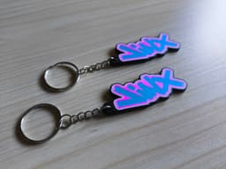 Jinx League of Legends Flat Keychain 3d model