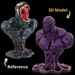 Spiderman Venom.stl 3d model