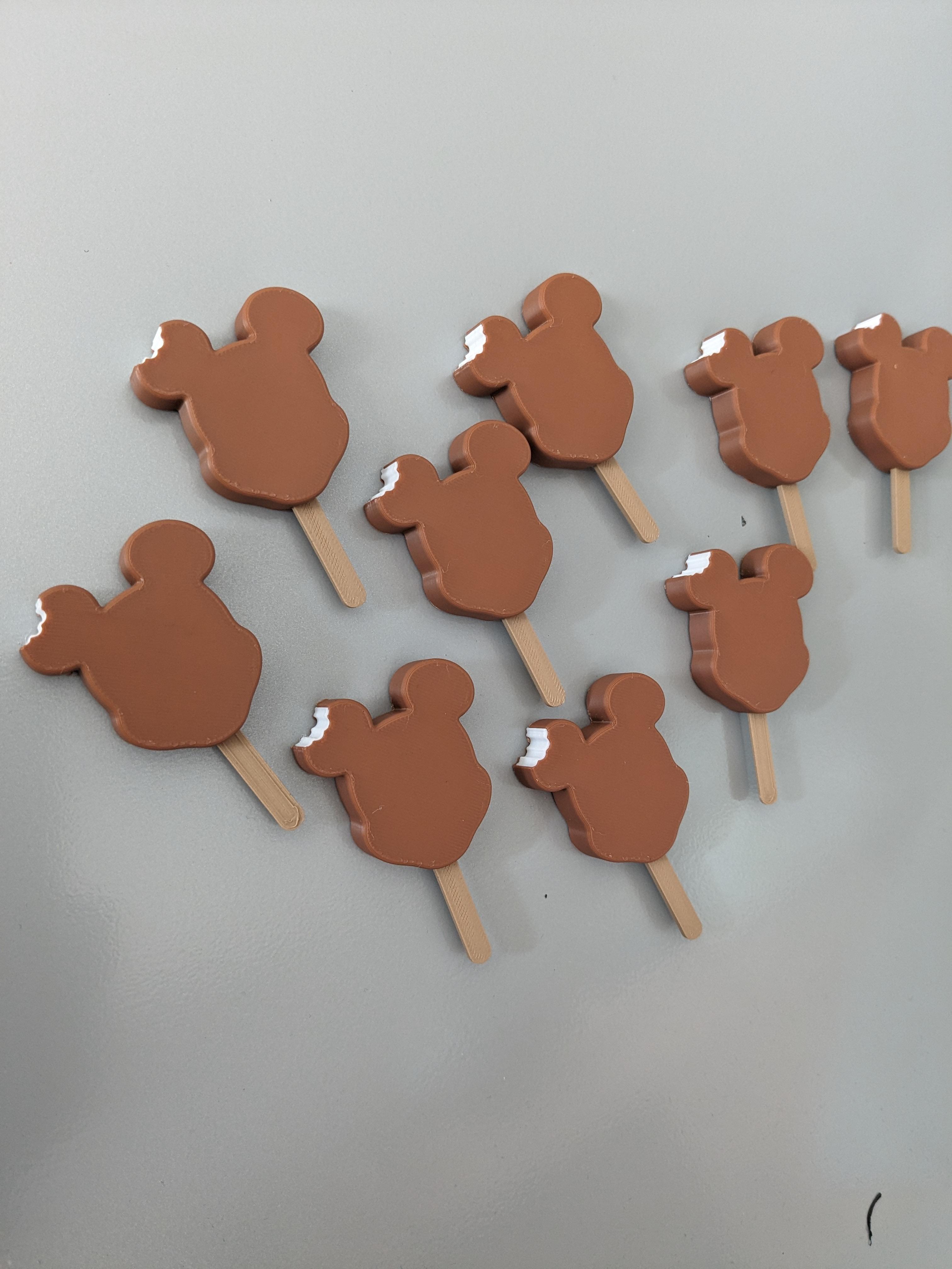 Mickey Ice Cream Bar Magnets 3d model