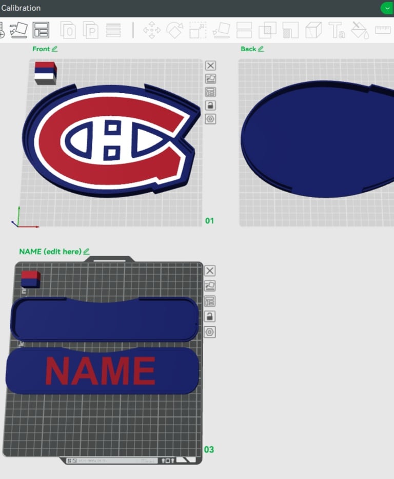 Montreal Canadiens Sign – LED Strip Compatible 3d model