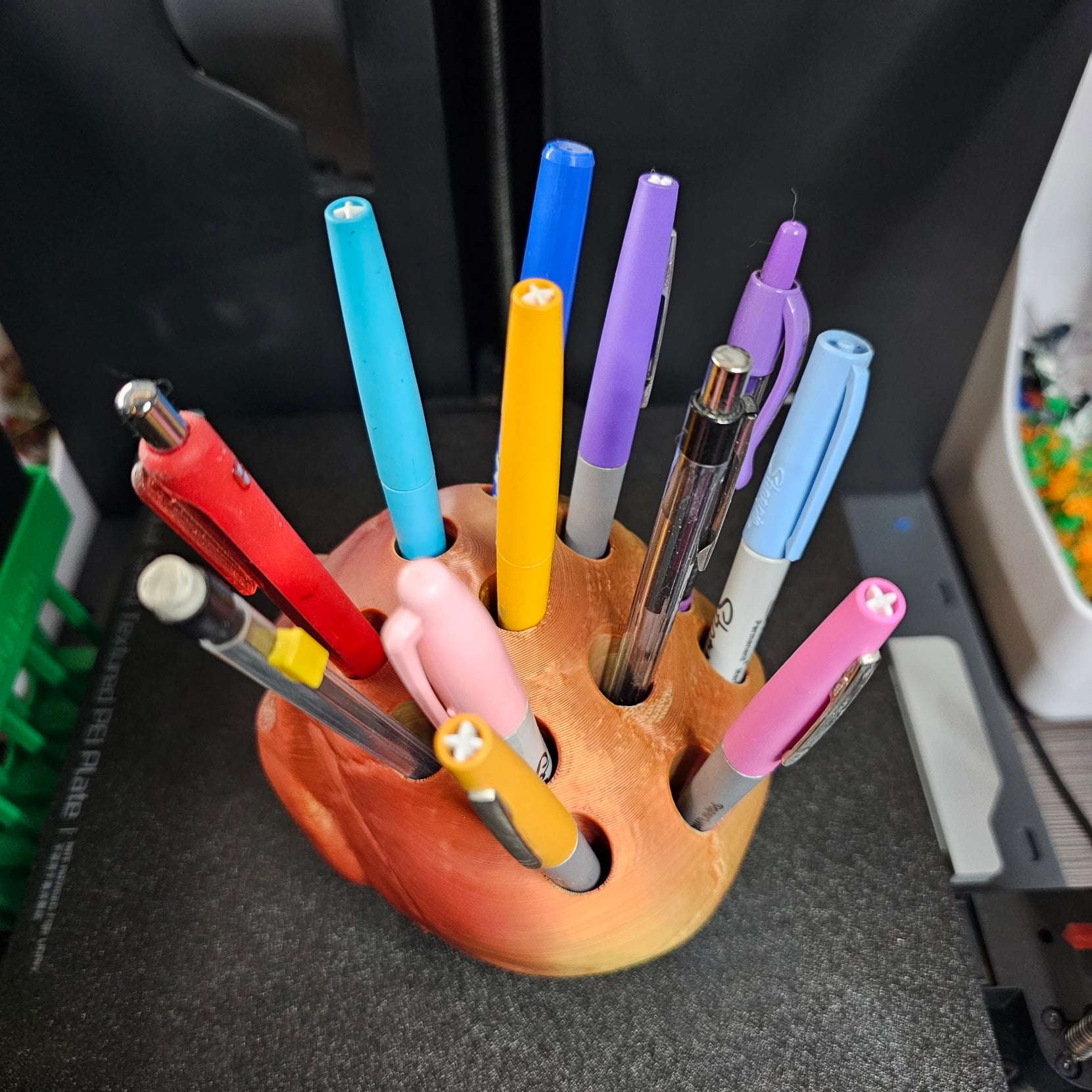 Skull Pen Holder 3d model