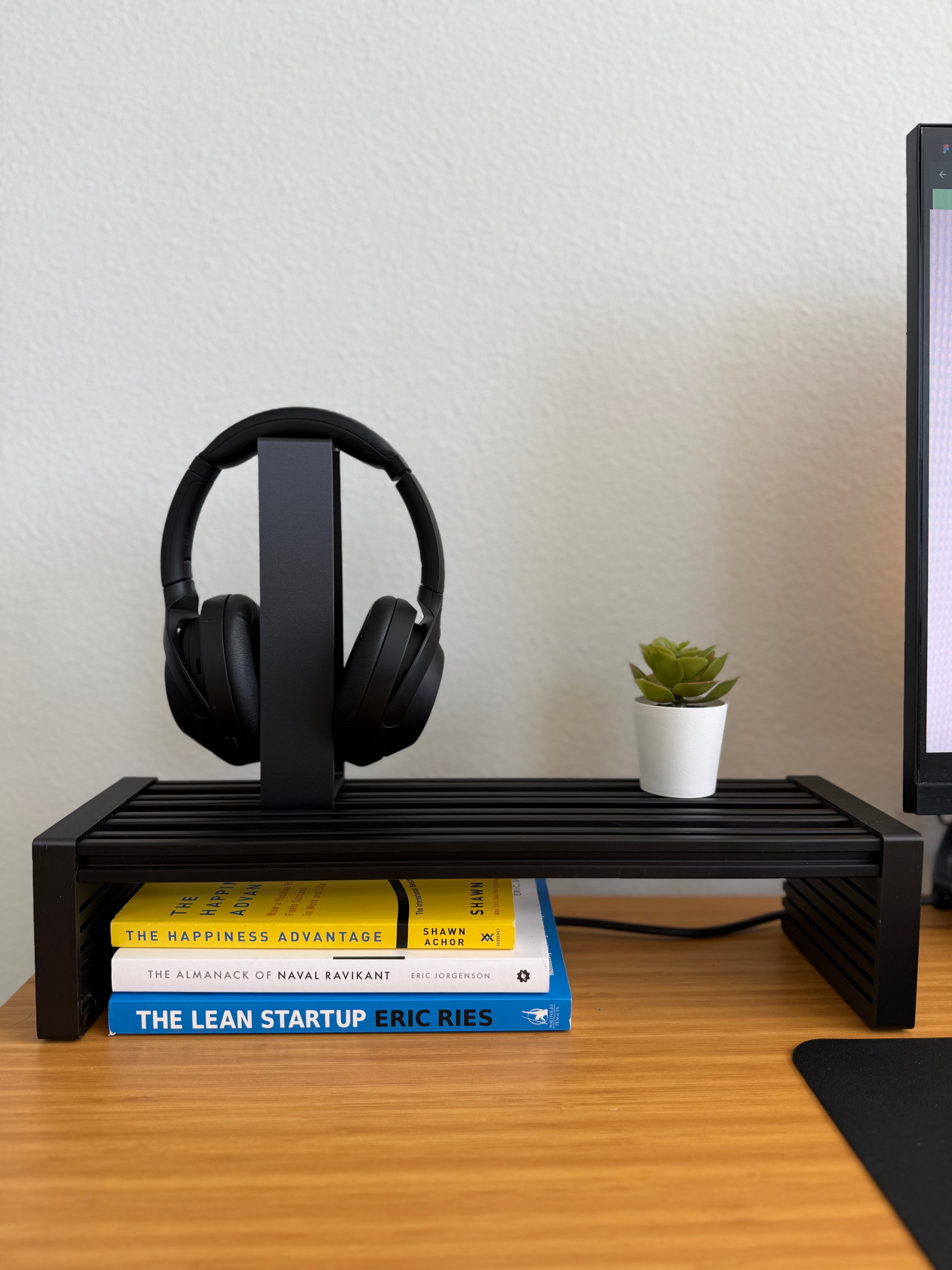 Headphone Stand - Modular Desk Rail System 3d model