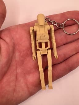 B1 Battle Droid (Articulating Keychain) 3d model