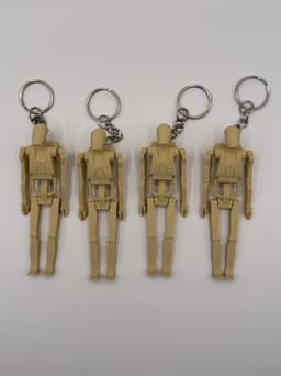 B1 Battle Droid (Articulating Keychain) 3d model