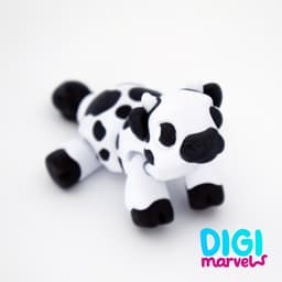 Baby Cow Flexi + Keychain 3d model