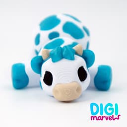 Baby Cow Flexi + Keychain 3d model
