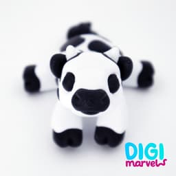 Baby Cow Flexi + Keychain 3d model