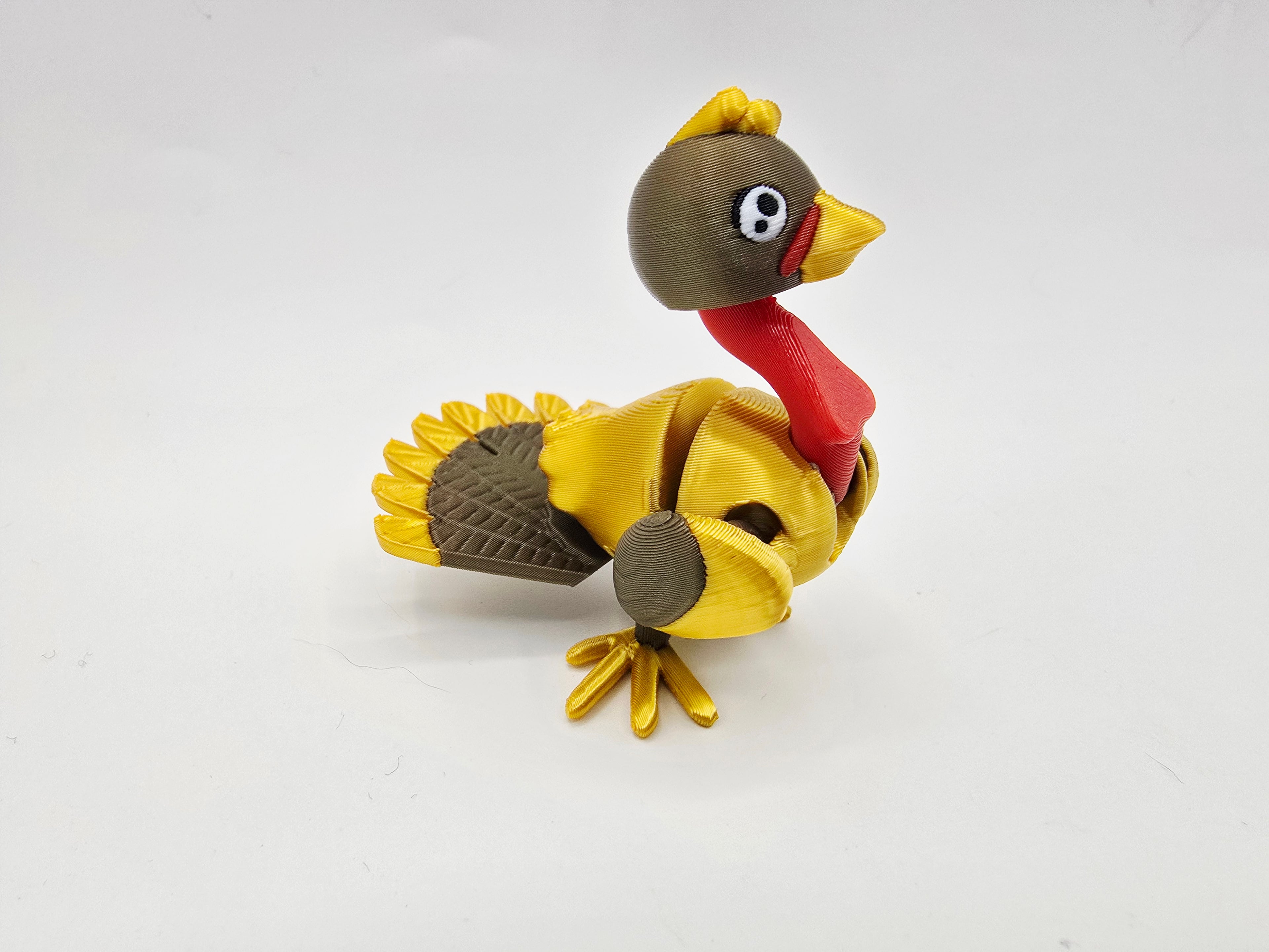 Cute Flexi Thanksgiving Turkey Free 3d model