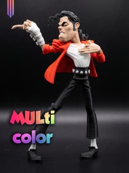 Pop King Dancer 3MF | Music Icon Multi-Color | FDM 3d model