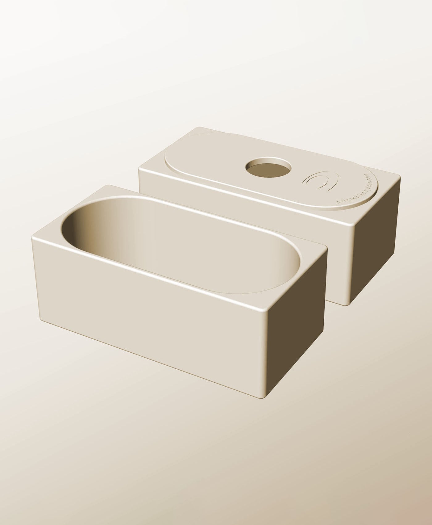 CX96-80-P Stacking pierced module bin for modern home decor 3d model