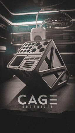 CAGE | Modular Desk Organizer by iRcustom 3d model