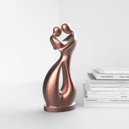 Valentine's Day Couple Statue, Romantic Modern Home Decor, Anniversary Gift for Couples, Minimalist 3d model