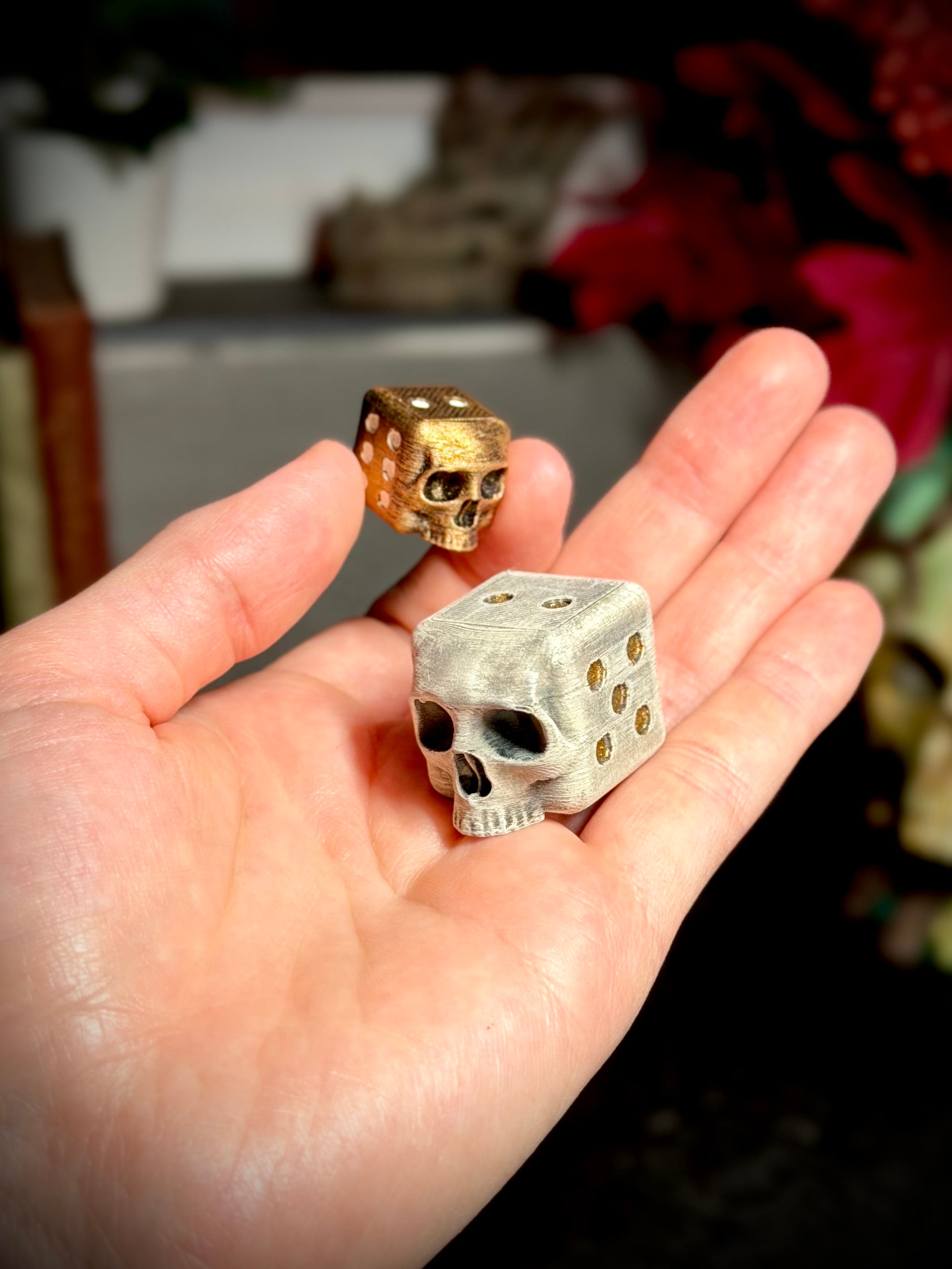 Skull dice 3d model