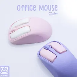 Office Mouse Clicker - Satisfying Fidget Toy 3d model