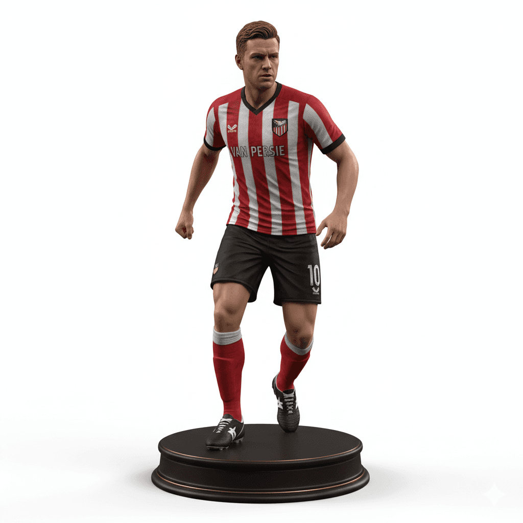 Football Player : Robin van Persie Football Soccer Striker 3d model
