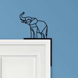 Elephant Door Corner Decor 3d model