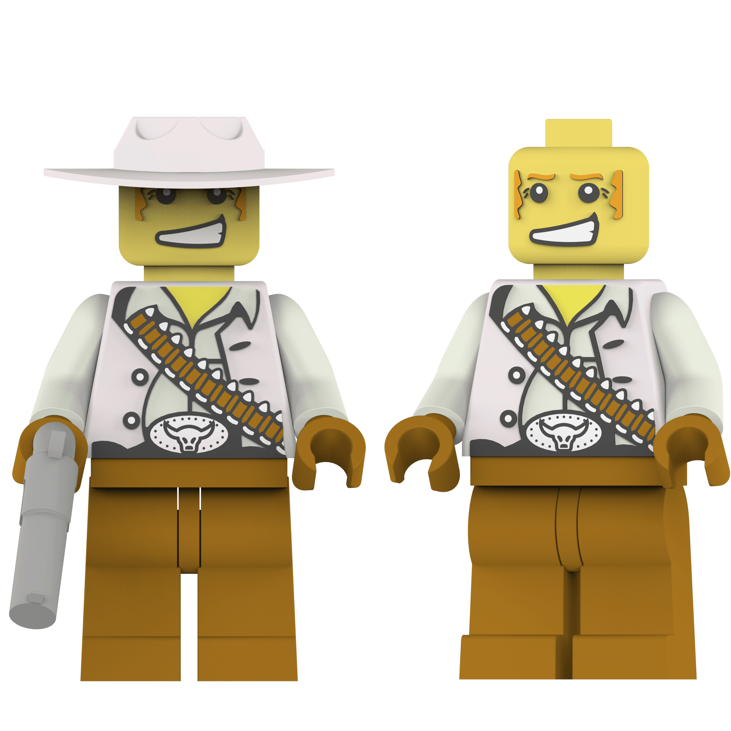 Cowboy Lego 3d model