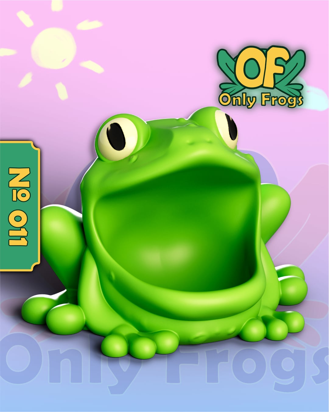 Bowl Frog 3d model
