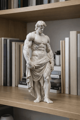 Titan Hero Statue STL – Muscular Classical Sculpture for 3D Printing 3d model