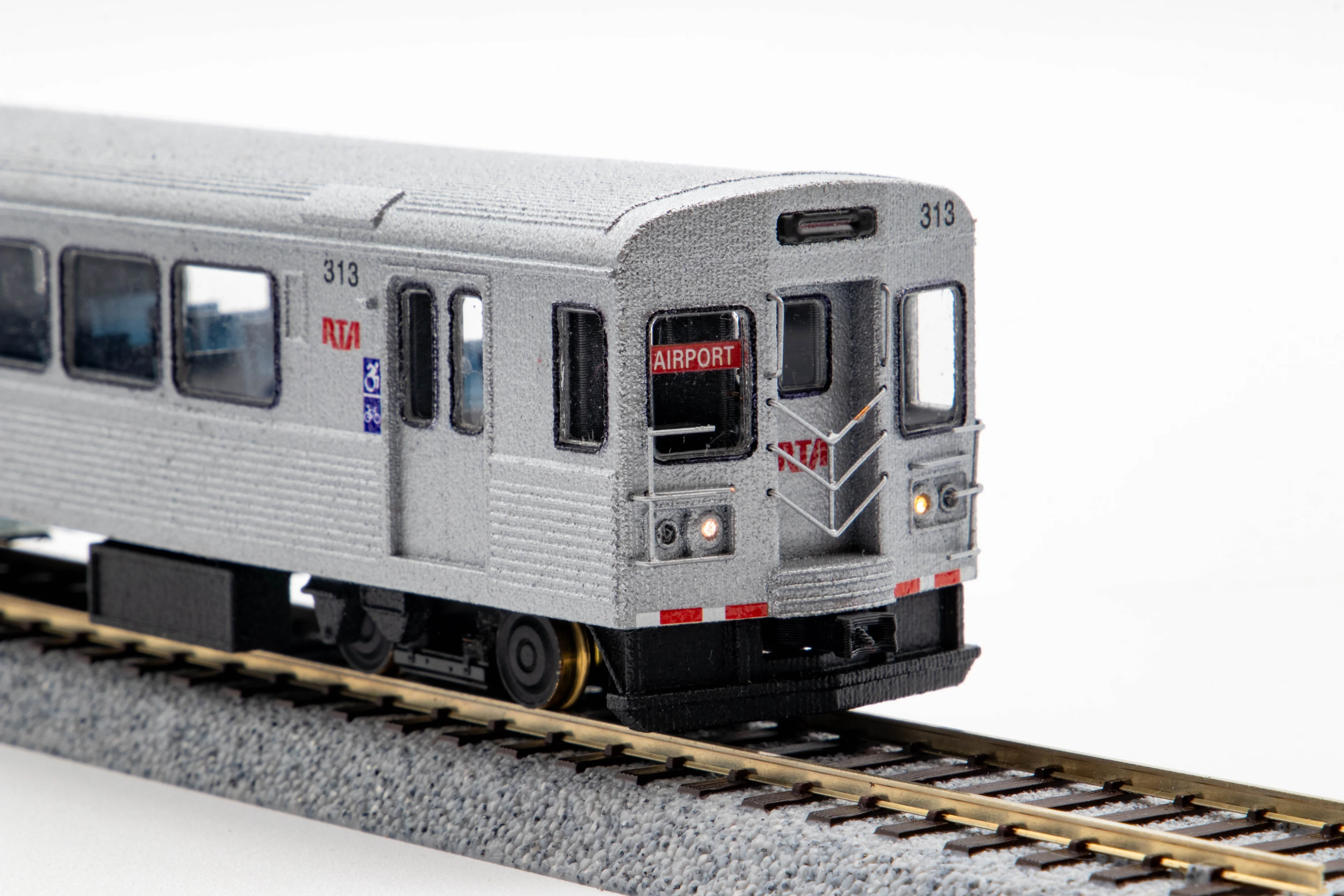 HO Scale Cleveland RTA Tokyu Airporter II (Red Line) - Shell and Chassis 3d model