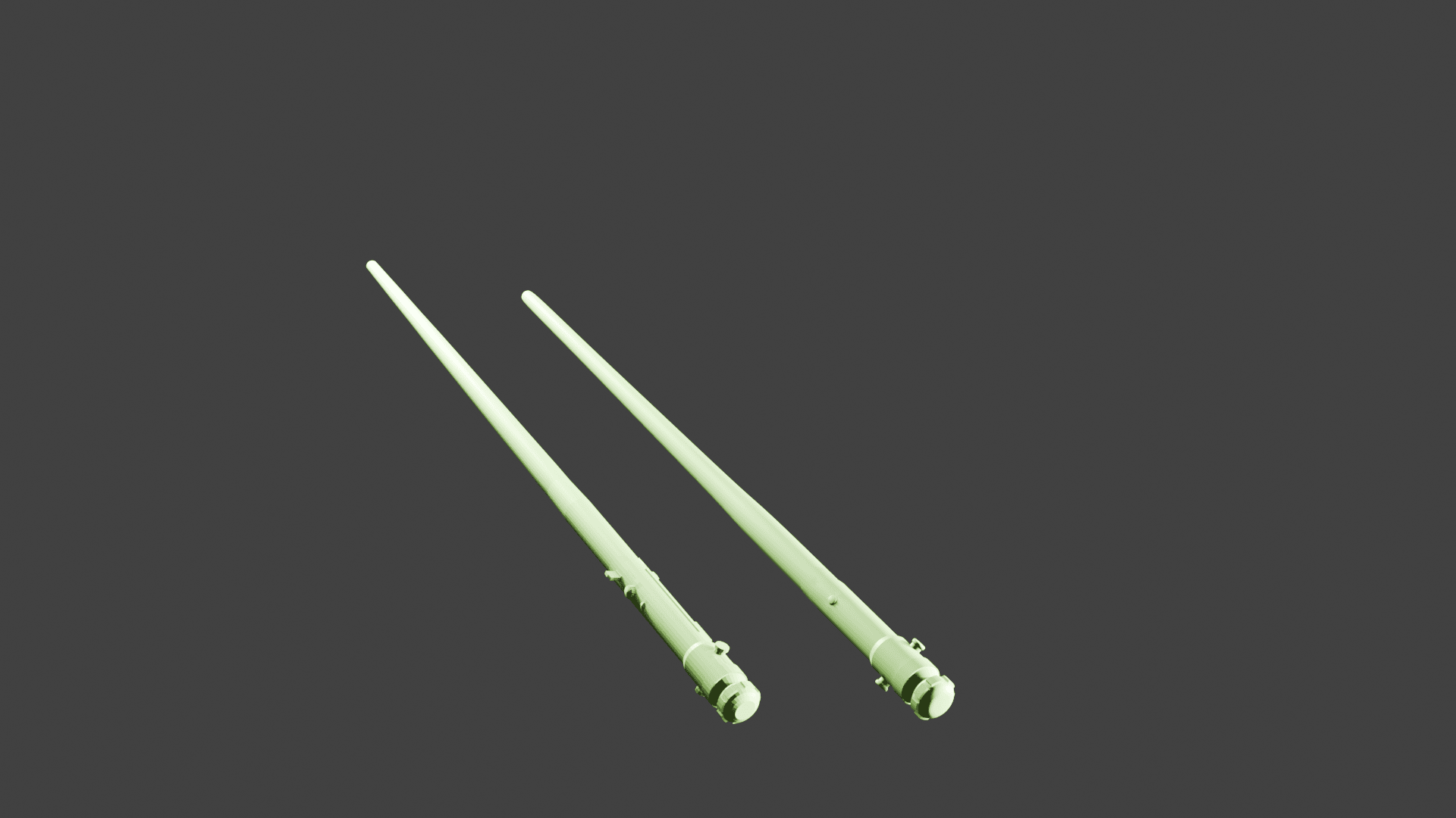 Young Space Knights Sabers v2 3d model