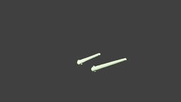 Young Space Knights Sabers v2 3d model